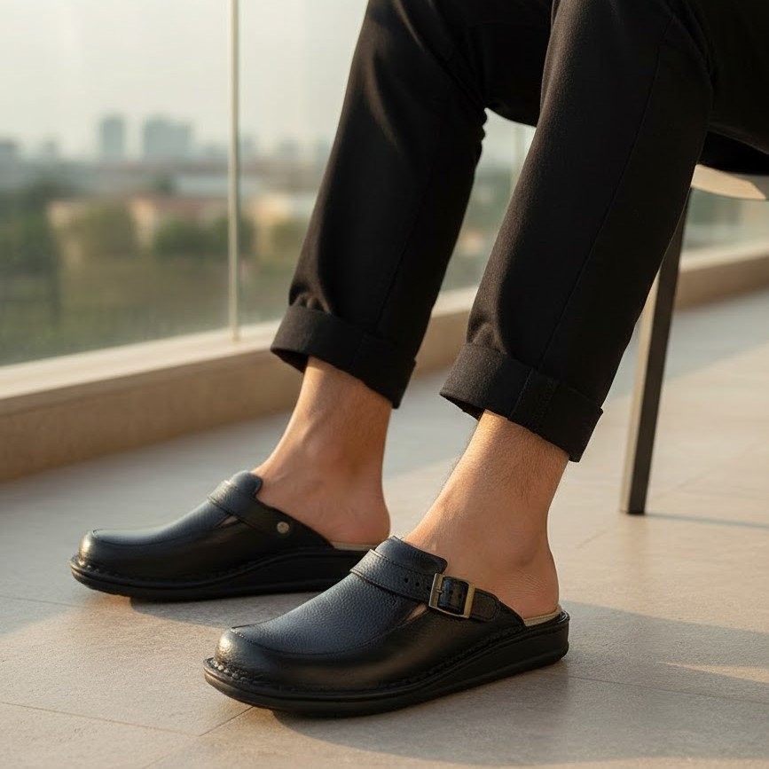 خرید آنلاین دمپایی طبی دیابتی مردانه آرای مدل سالار کد 01